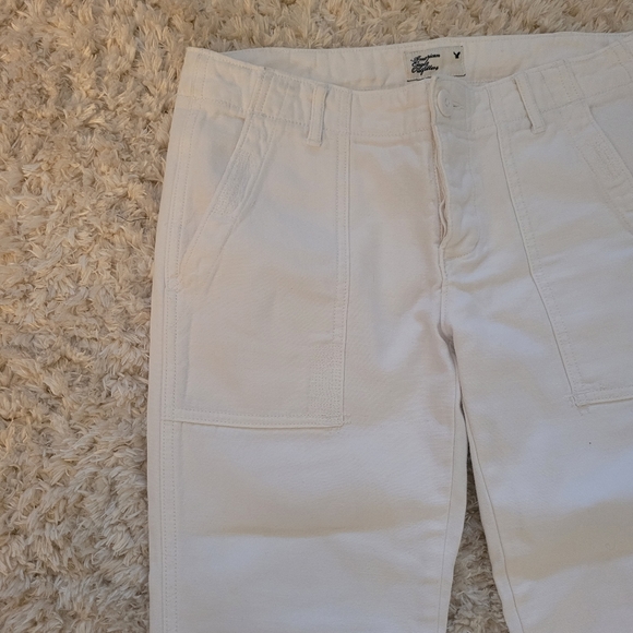 AE Outfitters White Denim/Cotton hip-hugger Pants - Picture 3 of 9